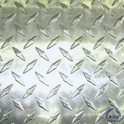Рифлёный алюминиевый лист "Чечевица" 1,5х1500х3000 мм АМГ2НР купить в Симферополе