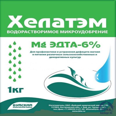 Удобрение ХЕЛАТЭМ Mg 6 Mg EDTA (ЭДТА) 6% купить в Симферополе